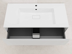 Style Line Тумба с раковиной Лима 100 Plus эмаль белая матовая – фотография-4